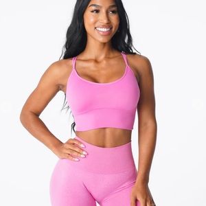 Bubble Gum Pink Flourish Seamless Bra